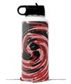 Skin Wrap Decal compatible with Hydro Flask Wide Mouth Bottle 32oz Alecias Swirl 02 Red (BOTTLE NOT INCLUDED)