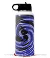 Skin Wrap Decal compatible with Hydro Flask Wide Mouth Bottle 32oz Alecias Swirl 02 Blue (BOTTLE NOT INCLUDED)