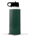 Skin Wrap Decal compatible with Hydro Flask Wide Mouth Bottle 32oz Solids Collection Hunter Green (BOTTLE NOT INCLUDED)