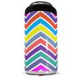 WraptorSkinz Skin Decal Wrap compatible with Yeti 16oz Tal Colster Can Cooler Insulator Zig Zag Colors 04 (COOLER NOT INCLUDED)