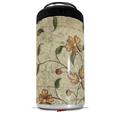 WraptorSkinz Skin Decal Wrap compatible with Yeti 16oz Tal Colster Can Cooler Insulator Flowers and Berries Orange (COOLER NOT INCLUDED)