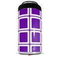 WraptorSkinz Skin Decal Wrap compatible with Yeti 16oz Tal Colster Can Cooler Insulator Squared Purple (COOLER NOT INCLUDED)