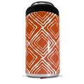 WraptorSkinz Skin Decal Wrap compatible with Yeti 16oz Tal Colster Can Cooler Insulator Wavey Burnt Orange (COOLER NOT INCLUDED)