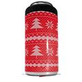WraptorSkinz Skin Decal Wrap compatible with Yeti 16oz Tal Colster Can Cooler Insulator Ugly Holiday Christmas Sweater - Christmas Trees Red 01 (COOLER NOT INCLUDED)