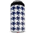 WraptorSkinz Skin Decal Wrap compatible with Yeti 16oz Tal Colster Can Cooler Insulator Houndstooth Navy Blue (COOLER NOT INCLUDED)