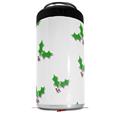 WraptorSkinz Skin Decal Wrap compatible with Yeti 16oz Tal Colster Can Cooler Insulator Christmas Holly Leaves on White (COOLER NOT INCLUDED)