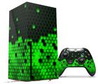 WraptorSkinz Skin Wrap compatible with the 2020 XBOX Series X Console and Controller HEX Green (XBOX NOT INCLUDED)