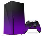WraptorSkinz Skin Wrap compatible with the 2020 XBOX Series X Console and Controller Smooth Fades Purple Black (XBOX NOT INCLUDED)
