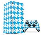 WraptorSkinz Skin Wrap compatible with the 2020 XBOX Series X Console and Controller Houndstooth Blue Neon (XBOX NOT INCLUDED)