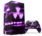 WraptorSkinz Skin Wrap compatible with the 2020 XBOX Series X Console and Controller Radioactive Purple (XBOX NOT INCLUDED)