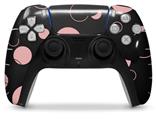 WraptorSkinz Skin Wrap compatible with the Sony PS5 DualSense Controller Lots of Dots Pink on Black (CONTROLLER NOT INCLUDED)