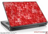 Large Laptop Skin Triangle Mosaic Red