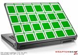 Large Laptop Skin Squared Green