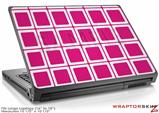 Large Laptop Skin Squared Fushia Hot Pink