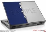 Large Laptop Skin Ripped Colors Blue Gray