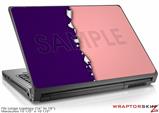 Large Laptop Skin Ripped Colors Purple Pink