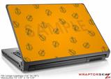 Large Laptop Skin Anchors Away Orange