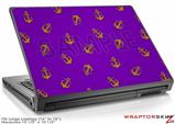 Large Laptop Skin Anchors Away Purple