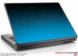 Large Laptop Skin Smooth Fades Neon Blue Black