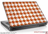 Large Laptop Skin Houndstooth Burnt Orange
