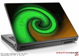 Large Laptop Skin Alecias Swirl 01 Green