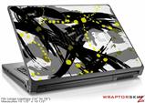 Large Laptop Skin Abstract 02 Yellow