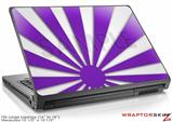 Large Laptop Skin Rising Sun Japanese Flag Purple
