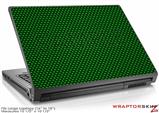 Large Laptop Skin Carbon Fiber Green