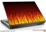 Large Laptop Skin Fire on Black