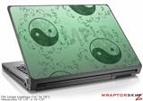 Large Laptop Skin Feminine Yin Yang Green