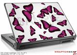 Large Laptop Skin Butterflies Purple