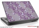 Large Laptop Skin Victorian Design Purple