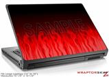 Large Laptop Skin Fire Red