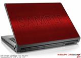 Large Laptop Skin Simulated Brushed Metal Red