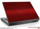 Medium Laptop Skin Simulated Brushed Metal Red