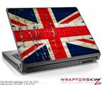 Small Laptop Skin Painted Faded and Cracked Union Jack British Flag