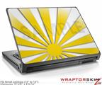 Small Laptop Skin Rising Sun Japanese Flag Yellow