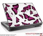 Small Laptop Skin Butterflies Purple