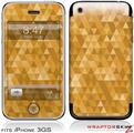 iPhone 3GS Decal Style Skin - Triangle Mosaic Orange