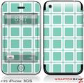iPhone 3GS Decal Style Skin - Squared Seafoam Green