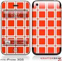 iPhone 3GS Decal Style Skin - Squared Red