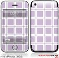 iPhone 3GS Decal Style Skin - Squared Lavender