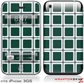 iPhone 3GS Decal Style Skin - Squared Hunter Green
