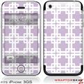 iPhone 3GS Decal Style Skin - Boxed Lavender