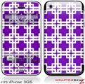 iPhone 3GS Decal Style Skin - Boxed Purple