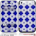 iPhone 3GS Decal Style Skin - Boxed Royal Blue