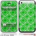 iPhone 3GS Decal Style Skin - Wavey Green