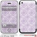 iPhone 3GS Decal Style Skin - Wavey Lavender