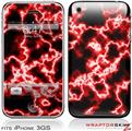 iPhone 3GS Decal Style Skin - Electrify Red