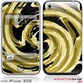 iPhone 3GS Decal Style Skin - Alecias Swirl 02 Yellow